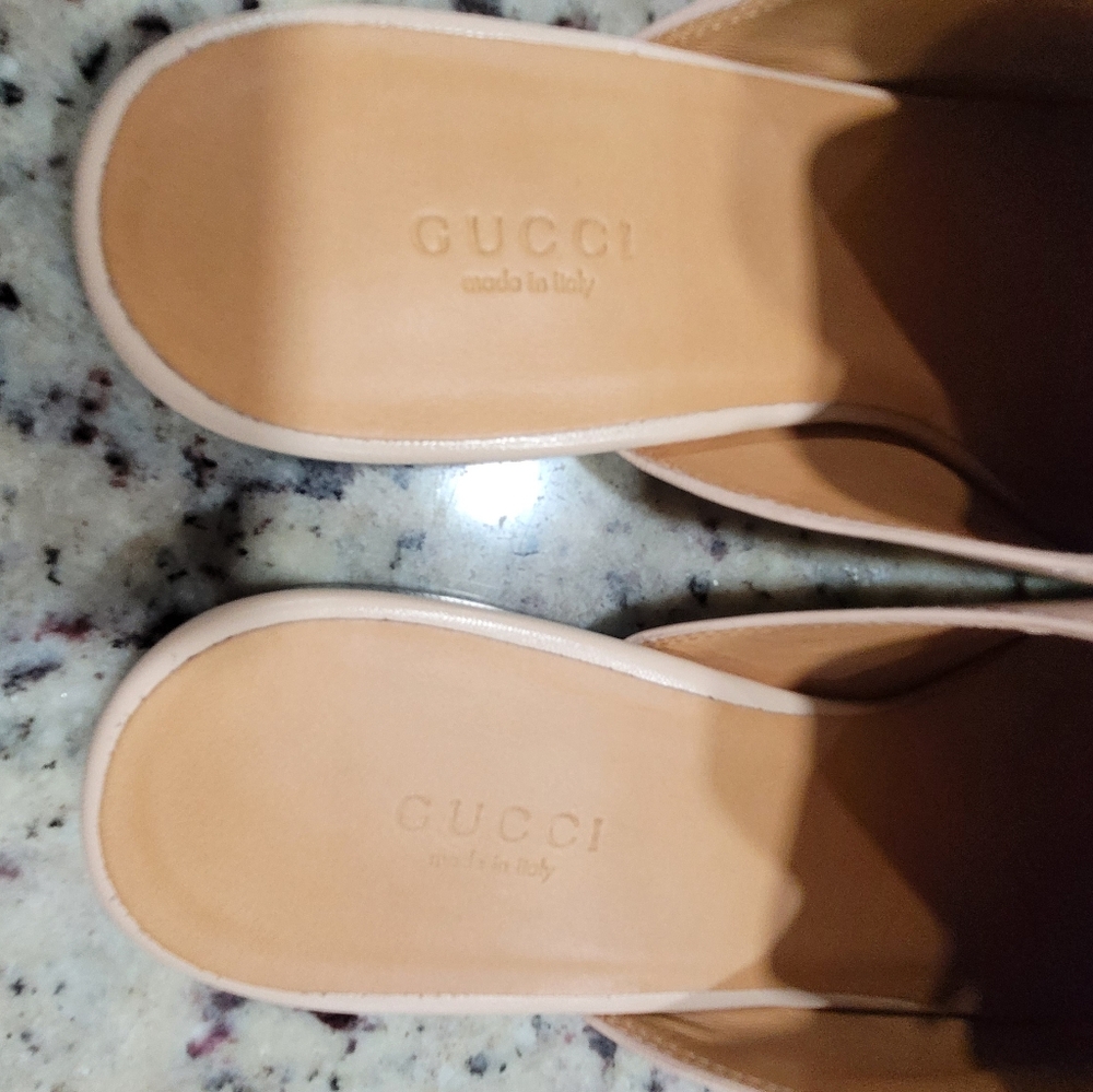 **SOLD**Gucci Princetown Malaga Kid Skin Rose Slippers Sz 38.5 - Picture 8 of 13